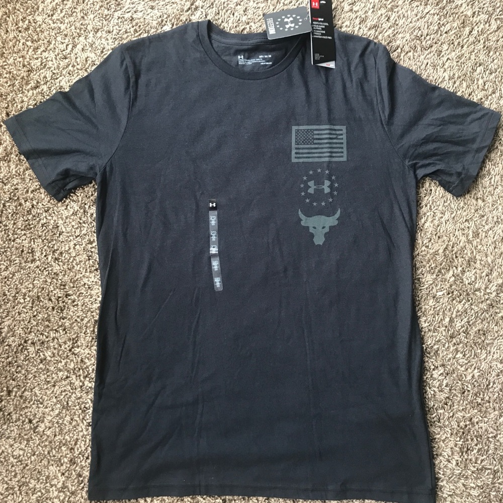 NWT Under Armour UA Project Rock Freedom Tee
